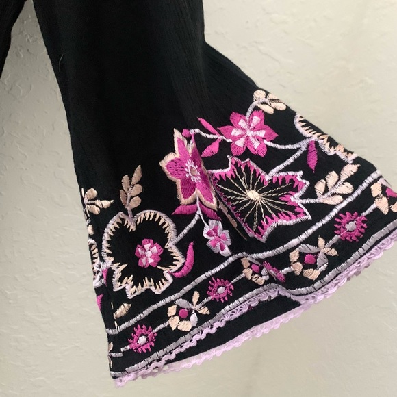 Misa Los Angeles Black Embroidered Dress - Picture 6 of 14